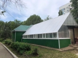 В ульяновской школе №72 продолжается восстановление круглогодичной теплицы